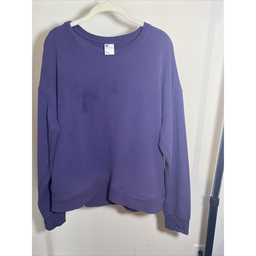 TARGET All in Motion Women’s Purple Thumbhole Sweatshirt WITH POCKETS!!! XXL